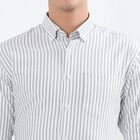 Men's Light Grey Button Down Classic Formal Shirt, हल्का ग्रे, small image number null