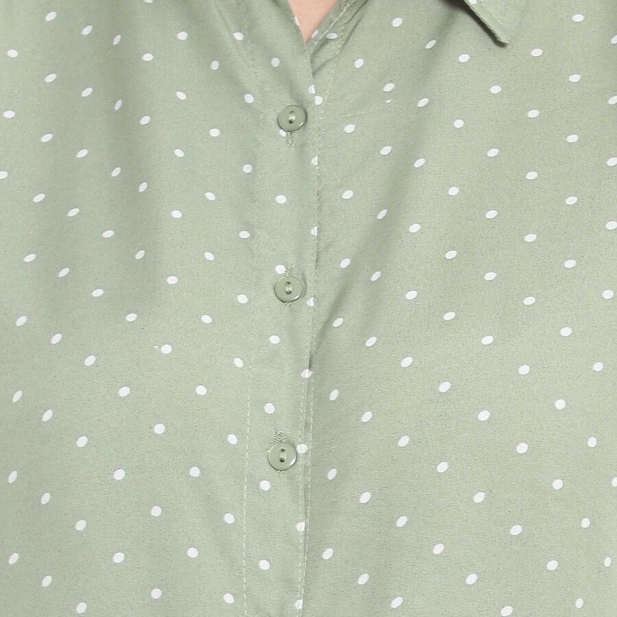 Printed Shirt, Light Green, large image number null