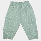 Infants' Mint Green Jogger Fit Polka Dot Cargo Pocket Pyjama, हल्का हरा, small