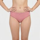 Women's Pink Regular Fit Solid Brief Panty, चुनिंदा, small
