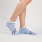Women's Multi-Color Regular Fit Printed Pack of 3 Socks, Assorted, small