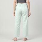 Women's Mint Green Regular Fit Printed Palazzos, Light Green, small