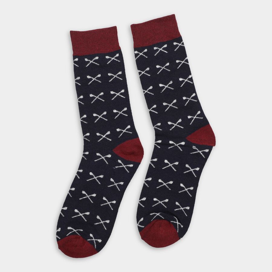 Men's Socks (Pack of 2), Maroon, large