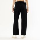 Women's Jet Black Wide-Leg High-Rise Jeans, Black, small image number null