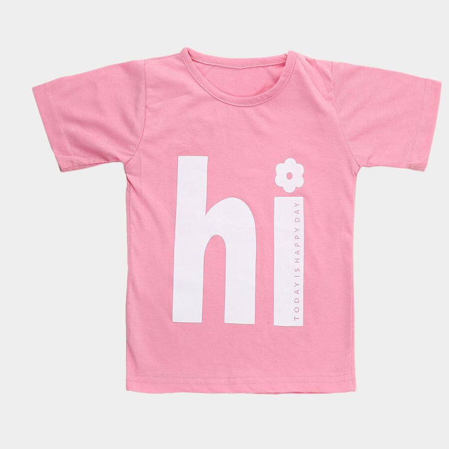 Girls' T-Shirt, Pink, large