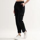 Ladies' Regular Track Pants, काला, small image number null