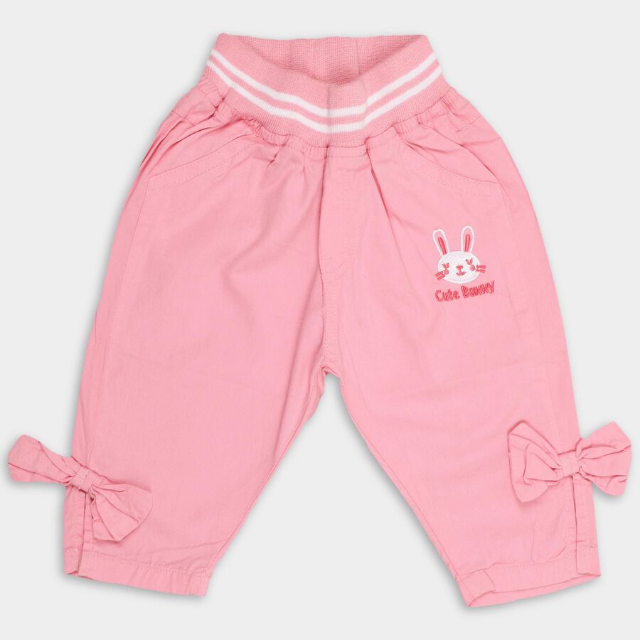 Infants' 100% Cotton Cotton Trousers , Pink, large image number null