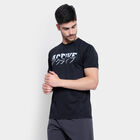 Solid Round Neck T-Shirt, Black, small image number null