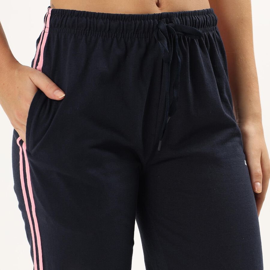 Women's Dark Navy Blue Regular Fit Track Pants, Navy Blue, large image number null