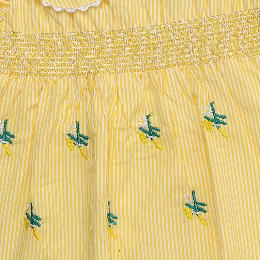 Infants' Cotton Minimalist Everyday Frock, सफ़ेद, large