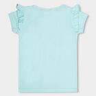 Girls' 100% Cotton T-Shirt , एक्वा, small image number null