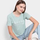Ladies' Round Neck T-Shirt, Light Green, small image number null