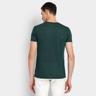 Men's Round Neck Half Sleeves T-Shirt, गहरा हरा, small image number null