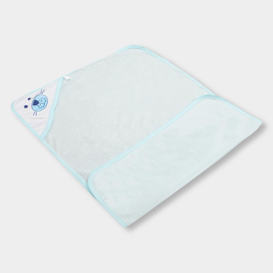Infants' 100% Cotton Towel, हल्का नीला, large image number null