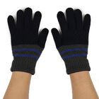 Men's Gloves, गहरा नीला, small