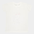 Girls Short Sleeve T-Shirt, Off White, small image number null