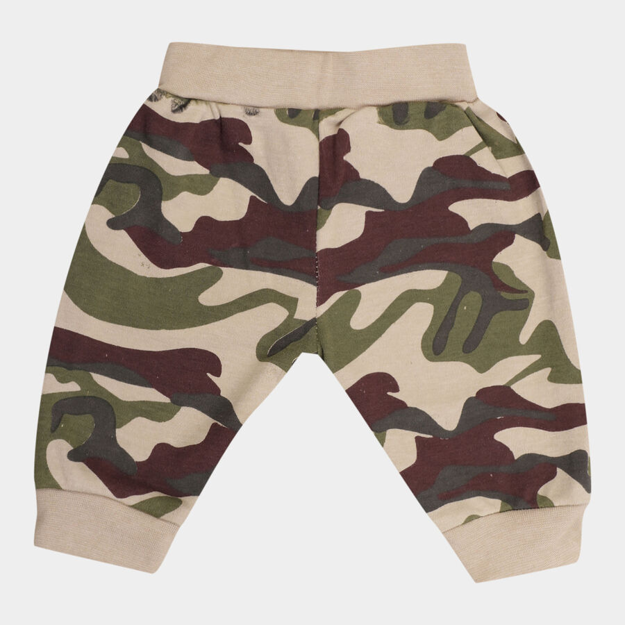 Infants Printed Pyjama, Olive, large image number null