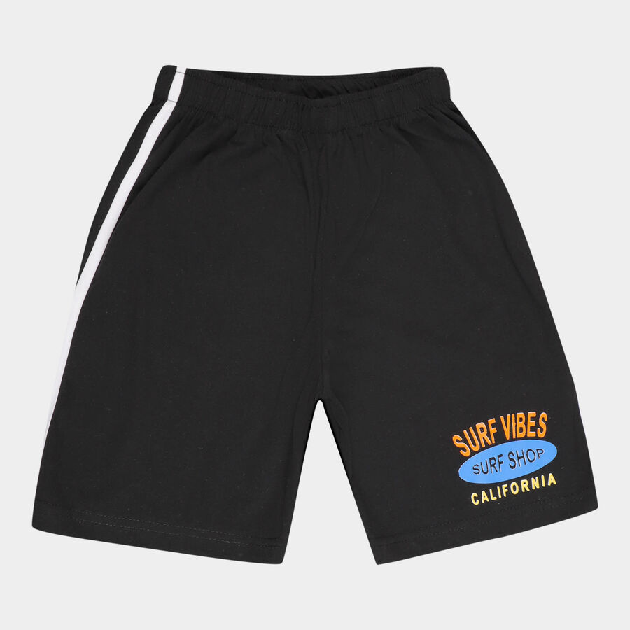 Boys Stripes Bermuda, Black, large image number null