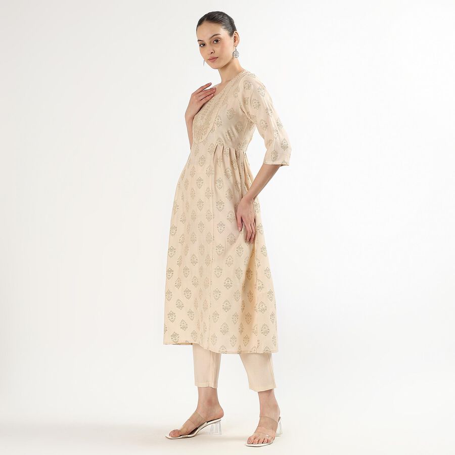 Ladies' Ethnic Set, ऑफ व्हाइट, large image number null