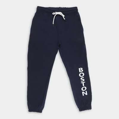 Boys' Deep Navy Blue Elastic Waist Winter Pyjama