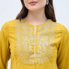 Women's Mustard Embroidered Ethnic Set, Mustard, small