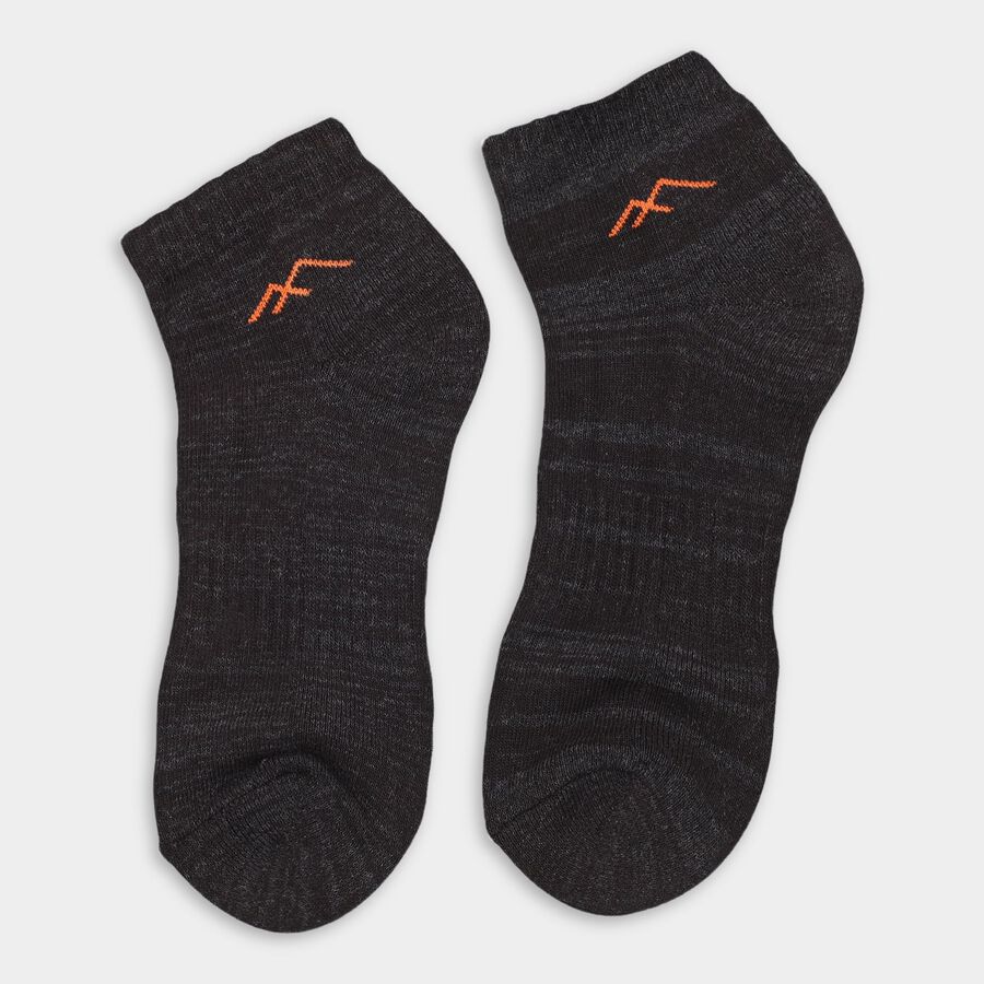 Men's Socks (Pack of 3), चारकोल, large