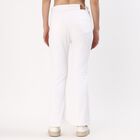 Women's Bright White Bootcut High-Rise Jeans, सफ़ेद, small image number null