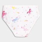 Girls' 100% Cotton Panty, White, small image number null