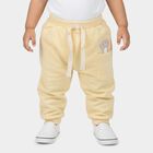 Infants Yellow Cotton Bear Print Pyjama, Yellow, small