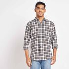 Cotton Checks Casual Shirt, ओलिव, small image number null