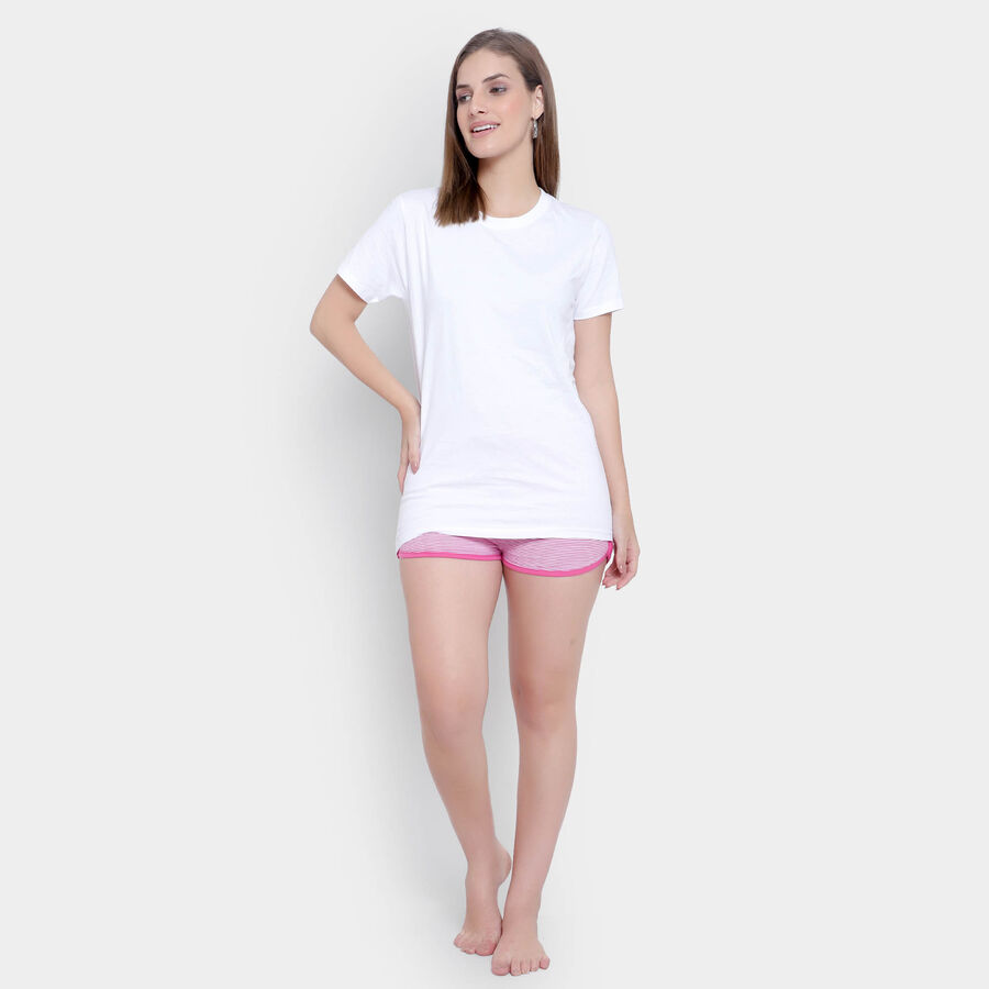 Stripes Shorts, गुलाबी, large image number null