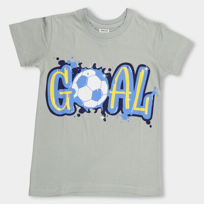 Boys' 100% Cotton Half Sleeves T-Shirt