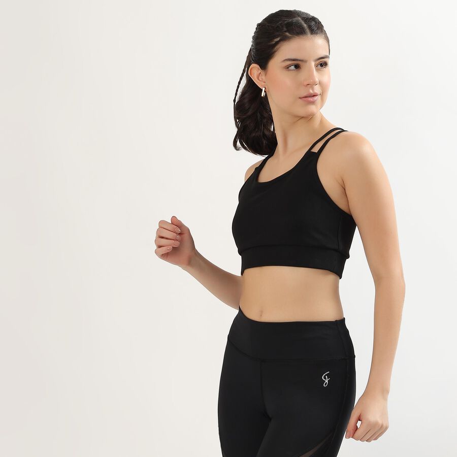 Ladies' Sports Bra , Black, large image number null