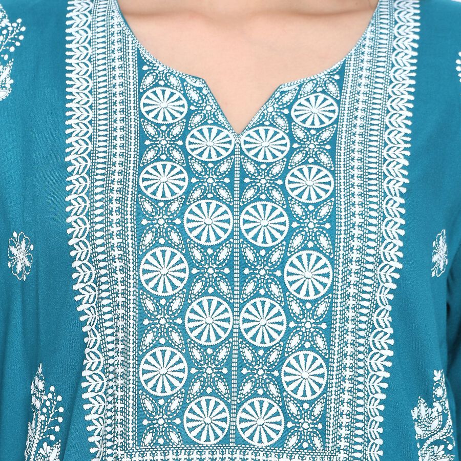 Ladies' Kurta, Mid Blue, large image number null