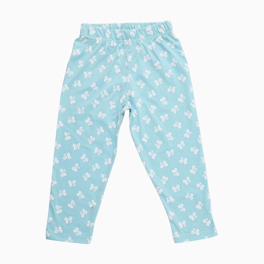 Girls' Pyjama, एक्वा, large image number null