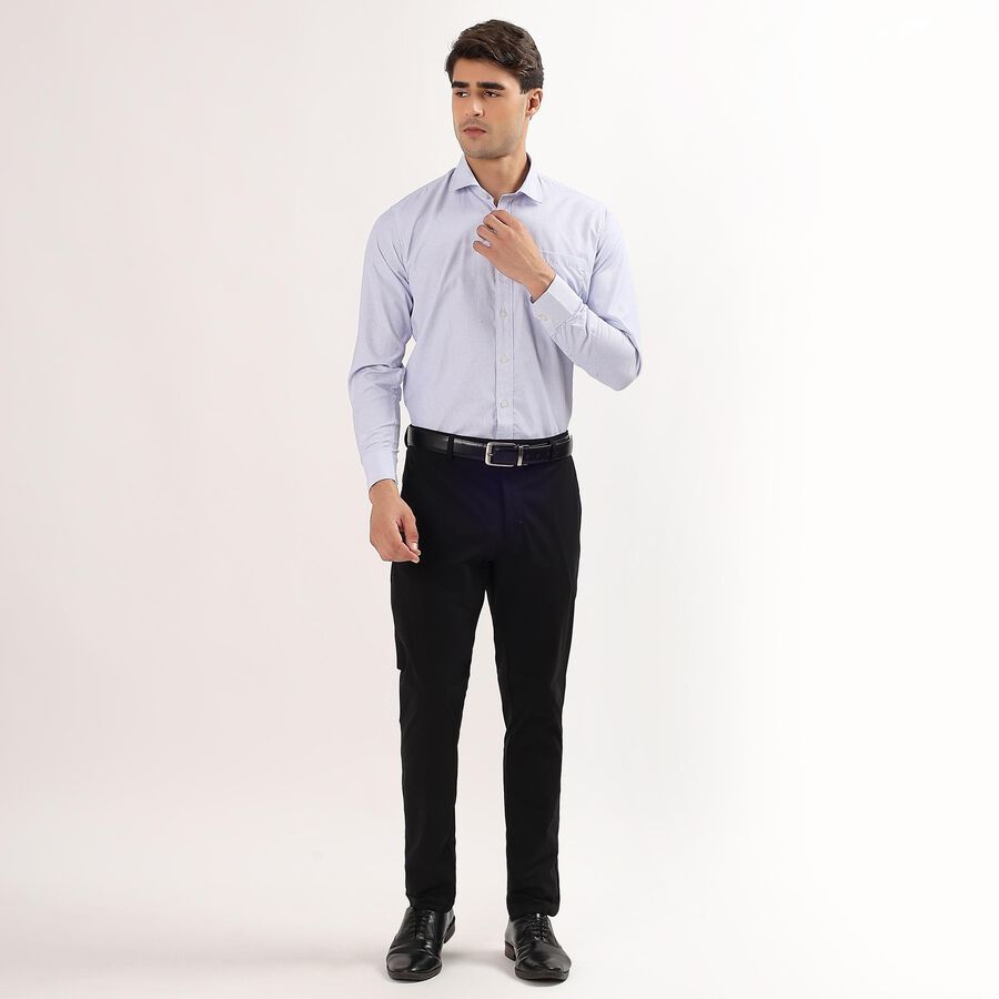 Men's Light Blue Slim Fit Formal Shirt, Light Blue, large image number null
