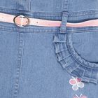 Girls' Frock , Mid Blue, small image number null