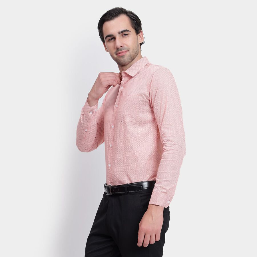 Men's Cotton Casual Shirt, हल्का गुलाबी, large image number null