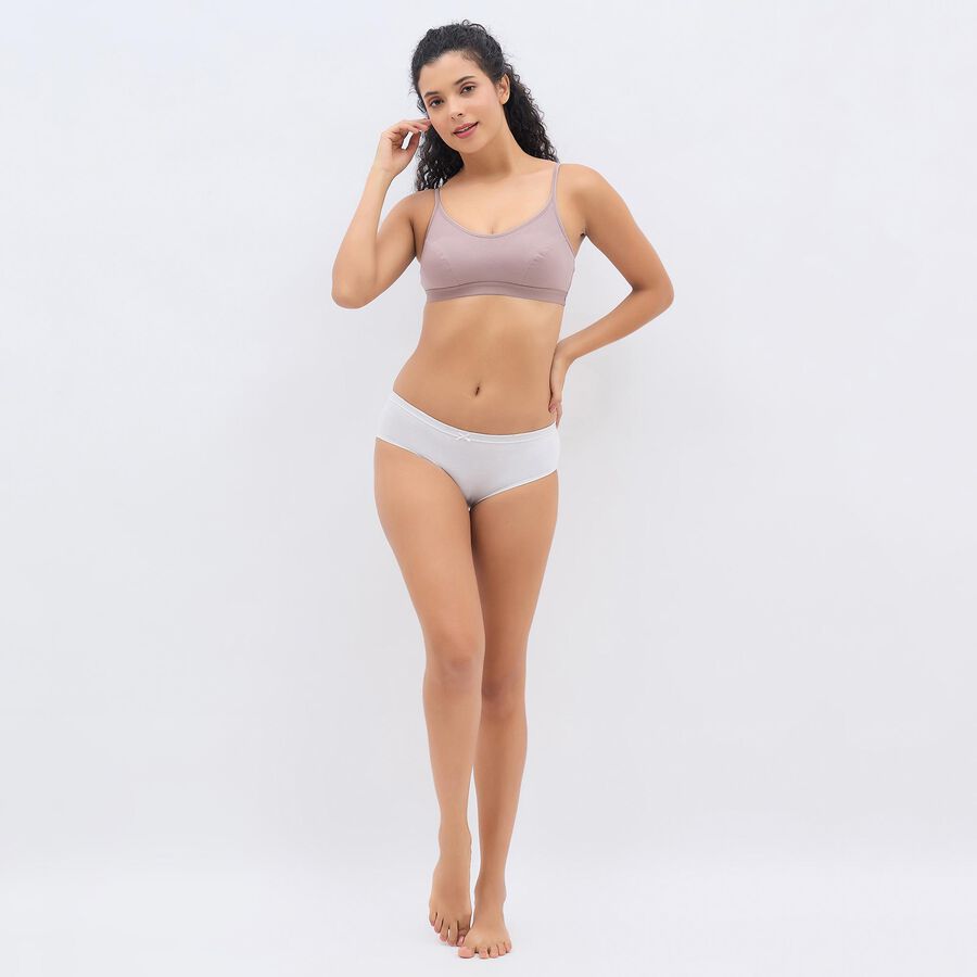 Ladies' Basic Bra, Brown, large image number null