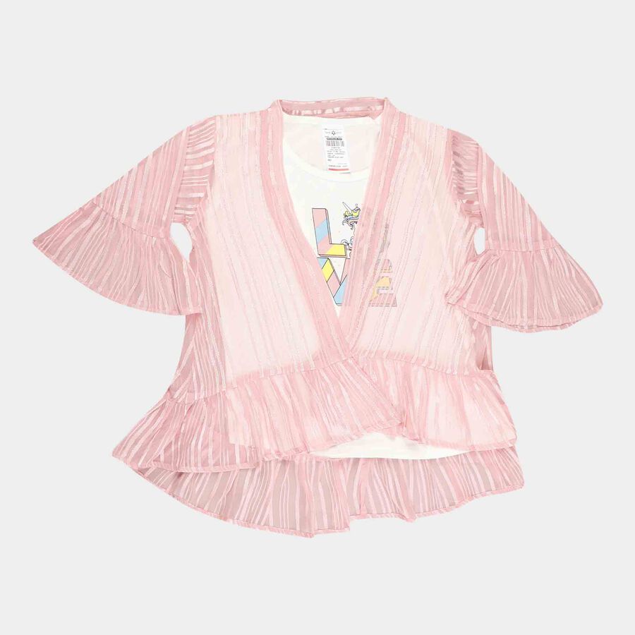 Layered T-Shirt, Light Pink, large image number null