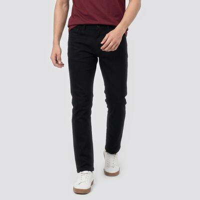 Men's Black Slim Fit Solid Jeans