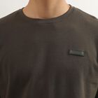 Men's Dark Olive Green Round Neck T-Shirt, Dark Green, small image number null