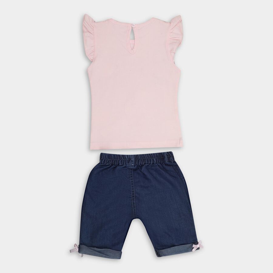 Infants' 100% Cotton Capri Set , Light Pink, large image number null