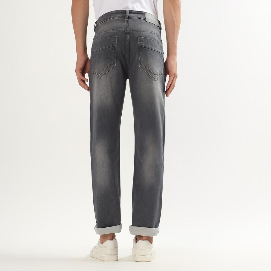 Women's Dark Indigo Slim Fit Five Pocket Jeans, Light Grey, large image number null