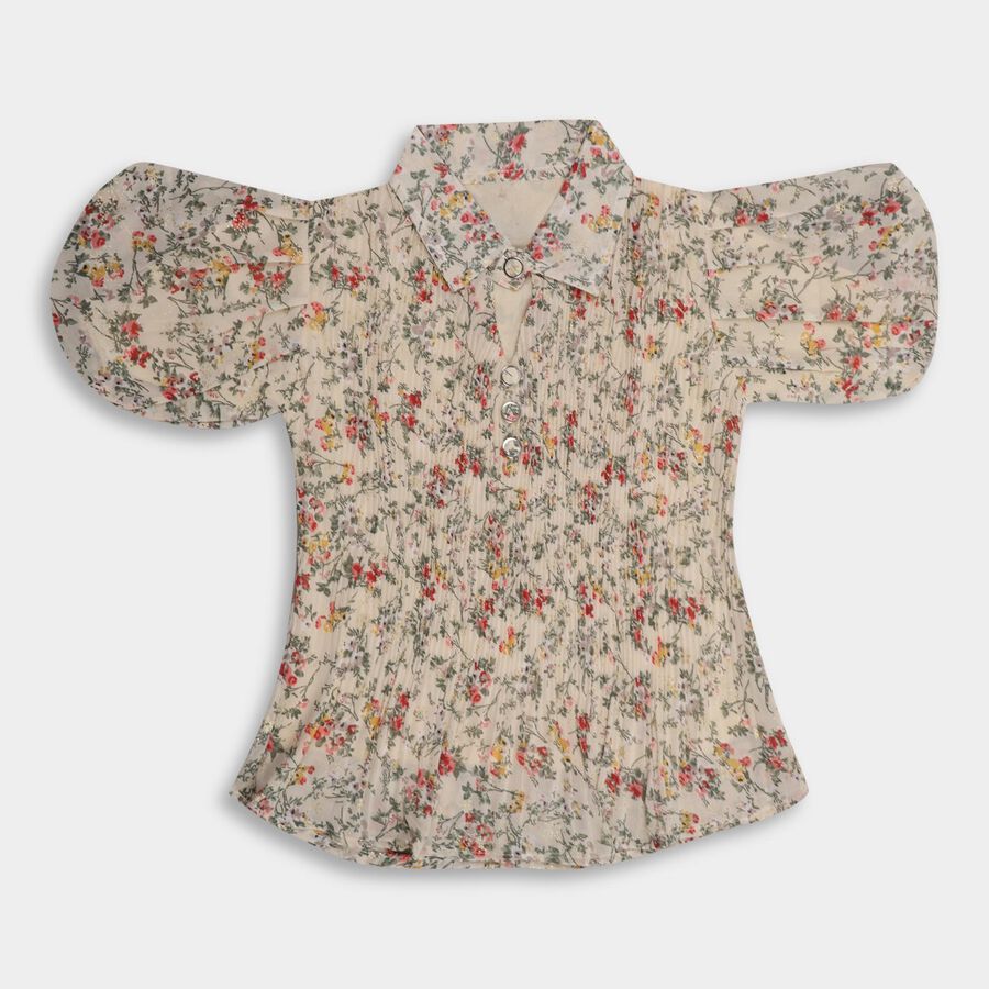 Girls' T-Shirt , Beige, large image number null