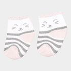 Infants Cotton Stripes Socks, Pink, small image number null