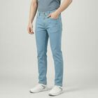 Men's Blue Slim Fit Classic Jeans, Ice Blue, small