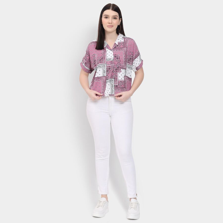 Ladies' Shirt , Purple, large