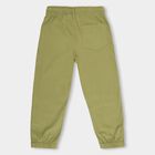 Boys Olive Green Regular Fit Jogger Trousers, Olive, small