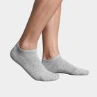 Men's Ankle Length Pack of 3 Socks ( Grey, White, Black ), Black, small